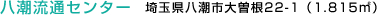 八潮流通センター 埼玉県八潮市大曽根22-1（1.185m²）